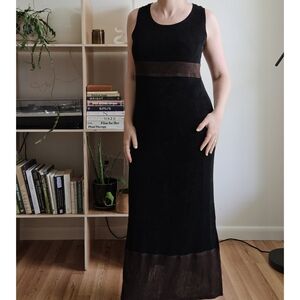 vintage 90s y2k grunge stripe slinky goth whimsigoth indie urban midi maxi dress